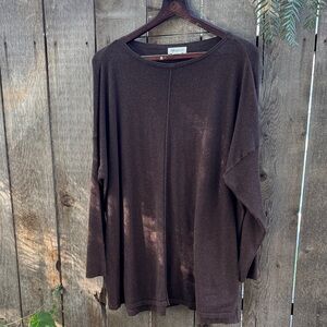 Style & Co. Dark Brown Long Sleeve Shirt